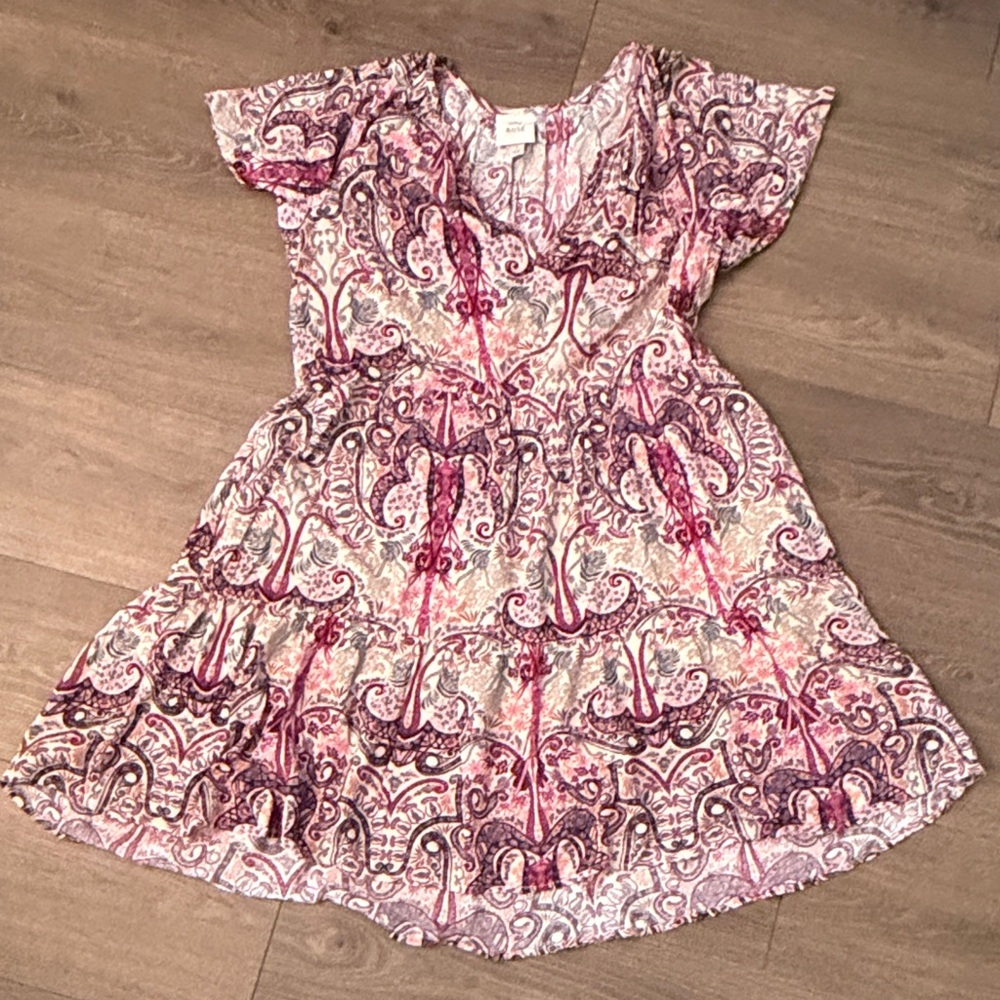 Pink and Purple Casual Dress